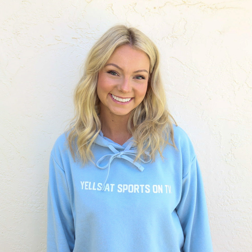 Yells at Sports on TV - Paige Crop Hoodie