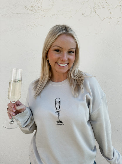 Champagne Girl Crewneck